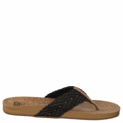 Reef Cushion Strand Black/natural Brun Outlet