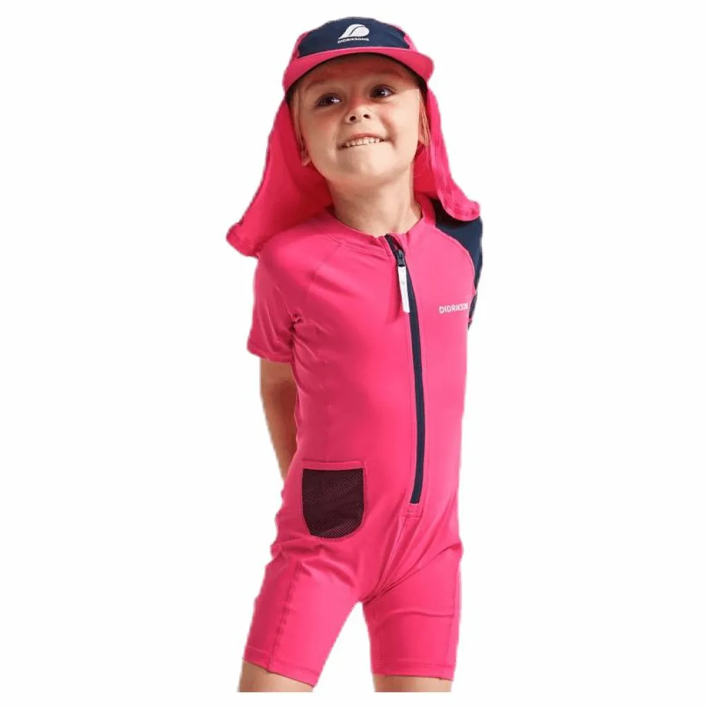 Didriksons Reef Kids Swimsuit Pink Rosa Sale