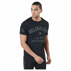 GASP Relentless Skull Tee Washed Black Svart Clearance