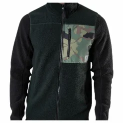 Retro Pile Jacket Green*ColourWear Discount
