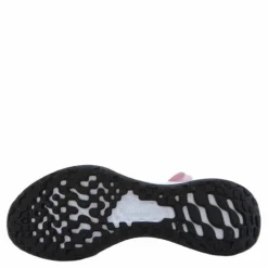 Nike Revolution 6 FlyEase Big Kids' Easy On/Off Road Running Shoes PINK FOAM /BLACK Rosa och Svart