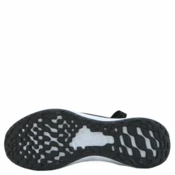 Nike Revolution 6 FlyEase Big Kids' Easy On/Off Road Running Shoes BLACK/WHITE-DK SMOKE GREY New