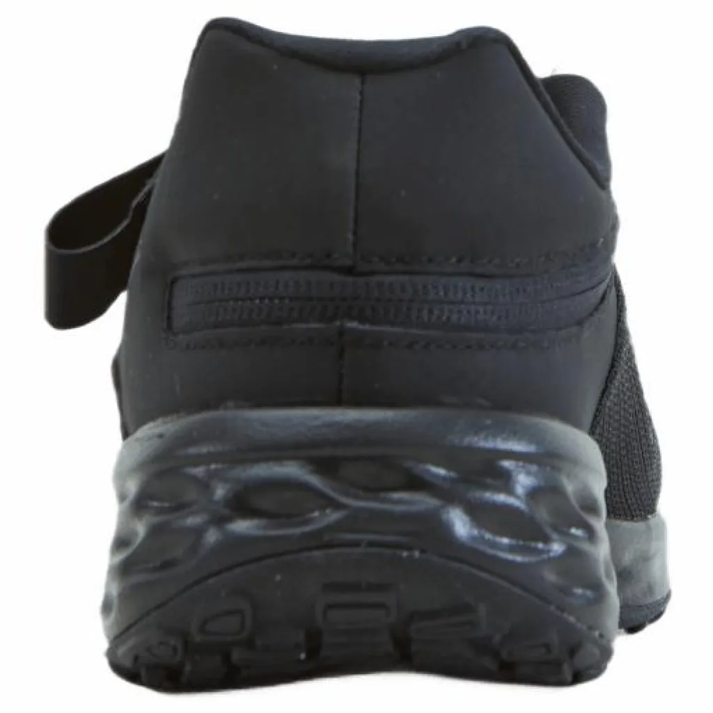 Nike Revolution 6 FlyEase Big Kids' Easy On/Off Road Running Shoes BLACK/BLACK-DK SMOKE GREY Svart Outlet