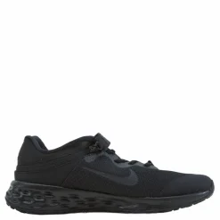 Nike Revolution 6 FlyEase Big Kids' Easy On/Off Road Running Shoes BLACK/BLACK-DK SMOKE GREY Svart Outlet