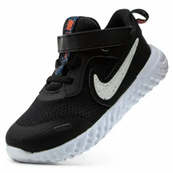 Nike Revolution 5 Recycled Toddler White/Black Svart Online