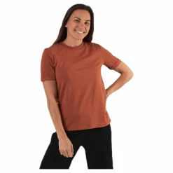 Pieces Ria Ss Fold Up Solid Tee Beige Online