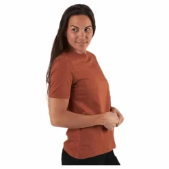 Pieces Ria Ss Fold Up Solid Tee Beige Online