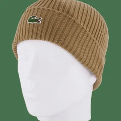Rib Knit Brushed Wool Beanie Dpc*Lacoste Discount