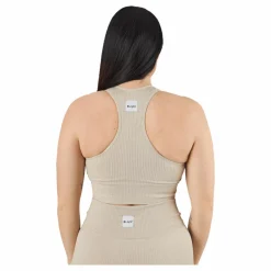 BLACC Rib Seamless Crop Top Mushroom Beige Best