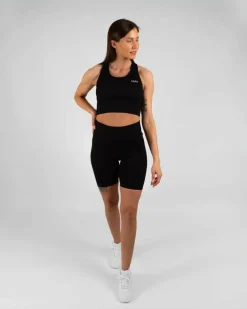 Gavelo Ribbed Seamless Sport Bra Black Sale
