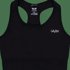 Gavelo Ribbed Seamless Sport Bra Black Sale
