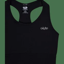 Gavelo Ribbed Seamless Sport Bra Black Sale