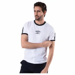 Umbro Ringer Taped Logo Tee White Vit Online