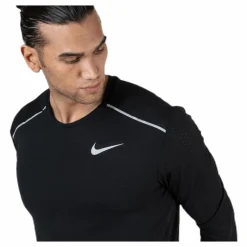 Nike Rise 365 LS Black/Silver Svart Clearance