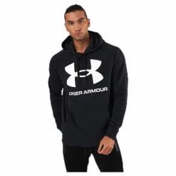 Under Armour Rival Fleece Big Logo HD Black Svart Best