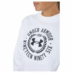 Under Armour Rival Fleece Crest Grp Crew White Vit Outlet