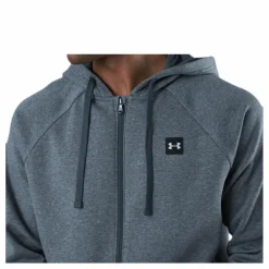 Under Armour Rival Fleece Fz Hoodie Grey Grå New
