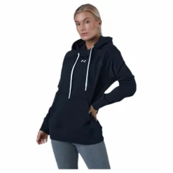 Under Armour Rival Fleece HB Hoodie Black Svart Discount