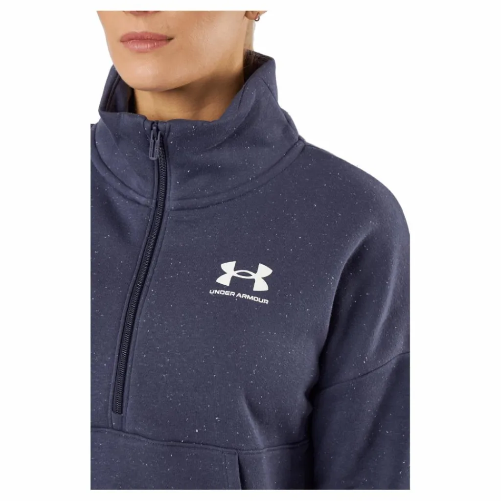Under Armour Rival Fleece Hz Tempered Steel Blå