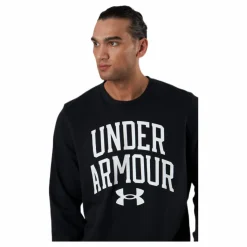 Under Armour Rival Terry Crew Black Svart Sale