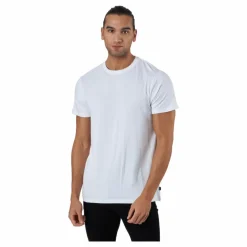 R-neck Tee Bamboo White*Resteröds Sale