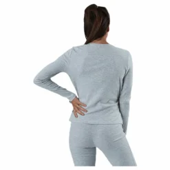 Pieces Rosa Wrap Top Lounge Bc Grey Grå Discount