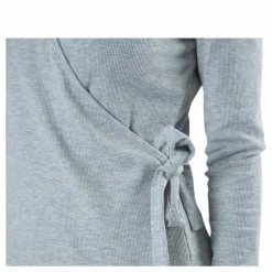 Pieces Rosa Wrap Top Lounge Bc Grey Grå Discount