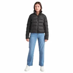 Didriksons Rose Girls Puff Jacket Black Svart