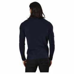 Jack & Jones Roy Knit High Neck Zip Navy Blazer Blå New