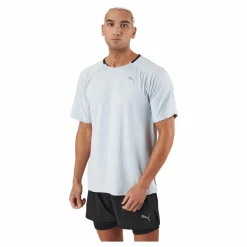 Puma Run Cloudspun Ss Tee Platinum Gray Blå Hot