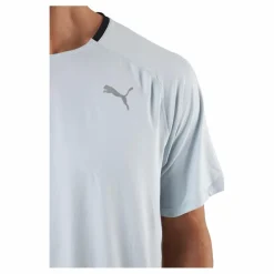 Puma Run Cloudspun Ss Tee Platinum Gray Blå Hot