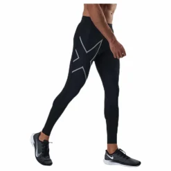 2XU Run Dash Compr Tights Black/Silver Svart och Silver Outlet