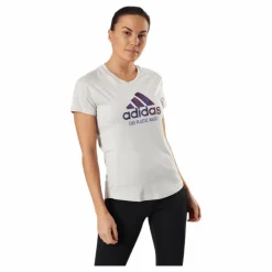 adidas Run For The Oceans Graphic Tee Alumina Vit Sale