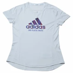 adidas Run For The Oceans Graphic Tee Alumina Vit Sale