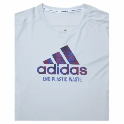 adidas Run For The Oceans Graphic Tee Alumina Vit Sale