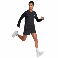 adidas Run It Long Sleeve Sweatshirt Black Svart Clearance