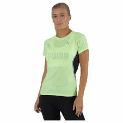 Puma Run Lite Laser Cat SS Tee Yellow Grön Online