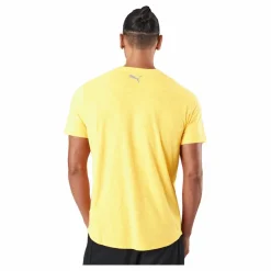 Puma Run Logo Ss Tee M Sun Stream Gul Sale