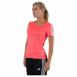 adidas Run 3S Tee W Pink Rosa New