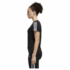 adidas Run 3S Tee W White/Black Svart Discount