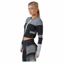 Nike Run Tech Pack Knit Top LS Black/Grey Grå Clearance