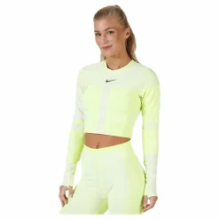 Run Tech Pack Knit Top LS White/Green*Nike Clearance