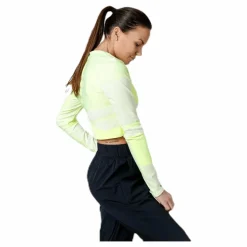 Run Tech Pack Knit Top LS White/Green*Nike Clearance