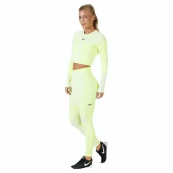 Run Tech Pack Knit Top LS White/Green*Nike Clearance