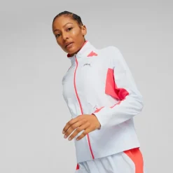 Puma Run Ultraweave Jacket W Icy Blue-fire Orchid Vit Outlet