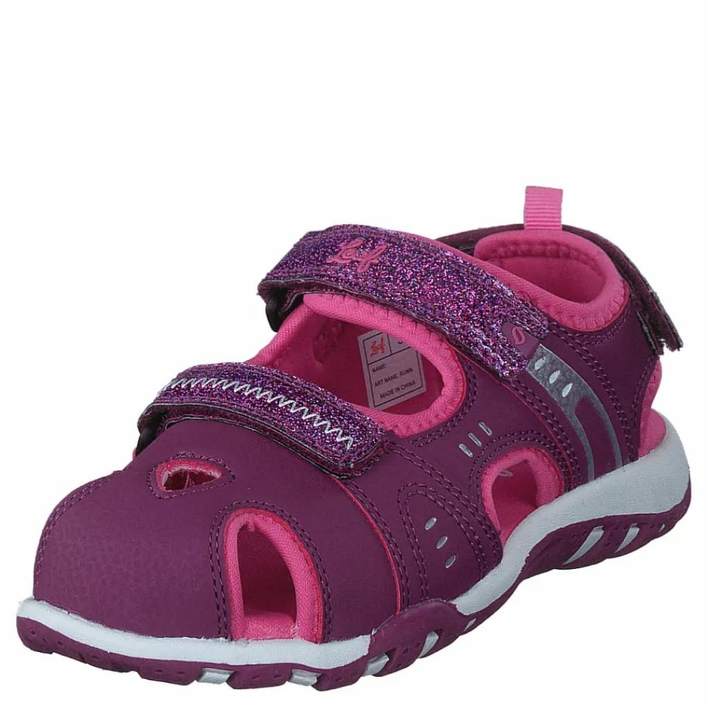 Leaf Runn Dk Pink Rosa och Lila Clearance