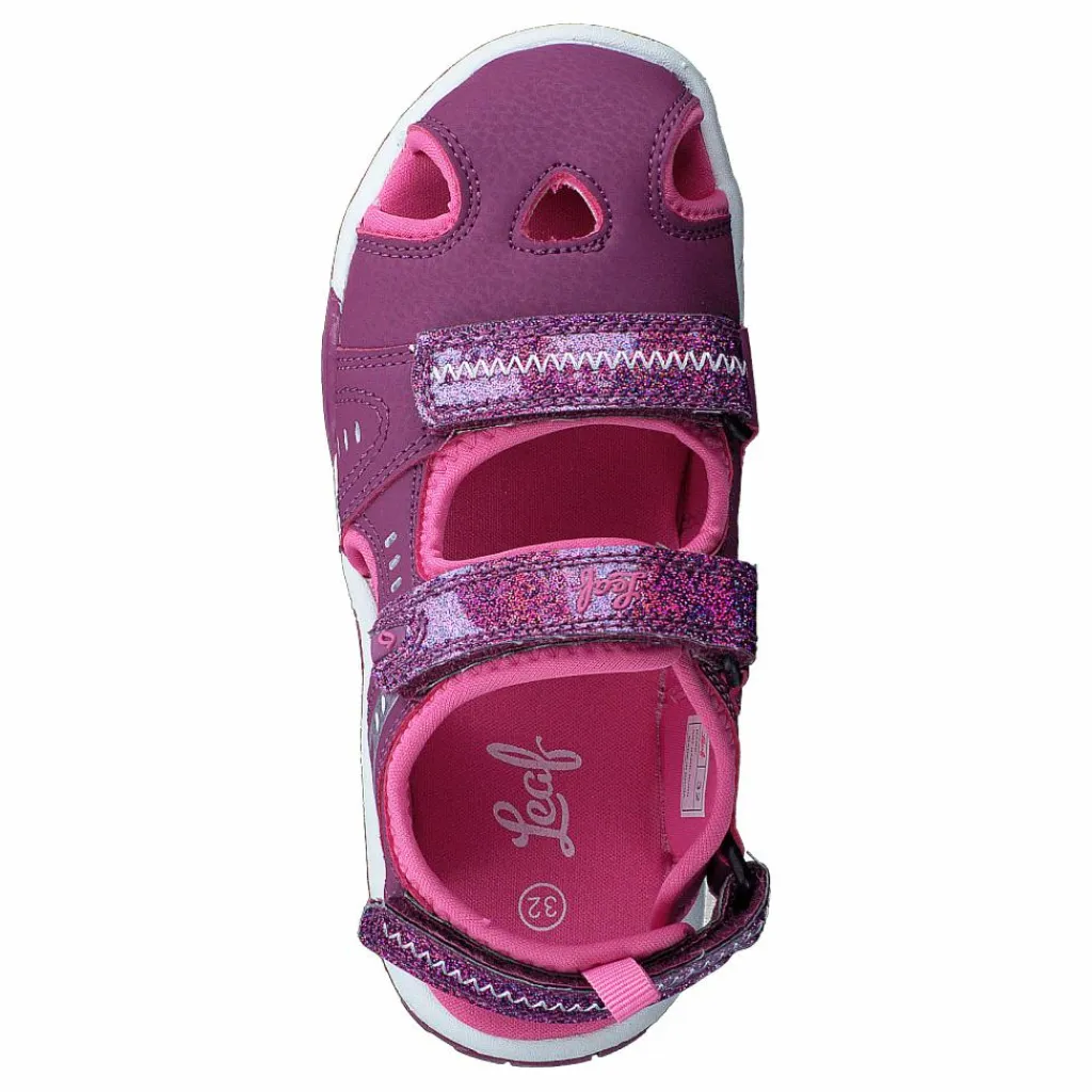 Leaf Runn Dk Pink Rosa och Lila Clearance