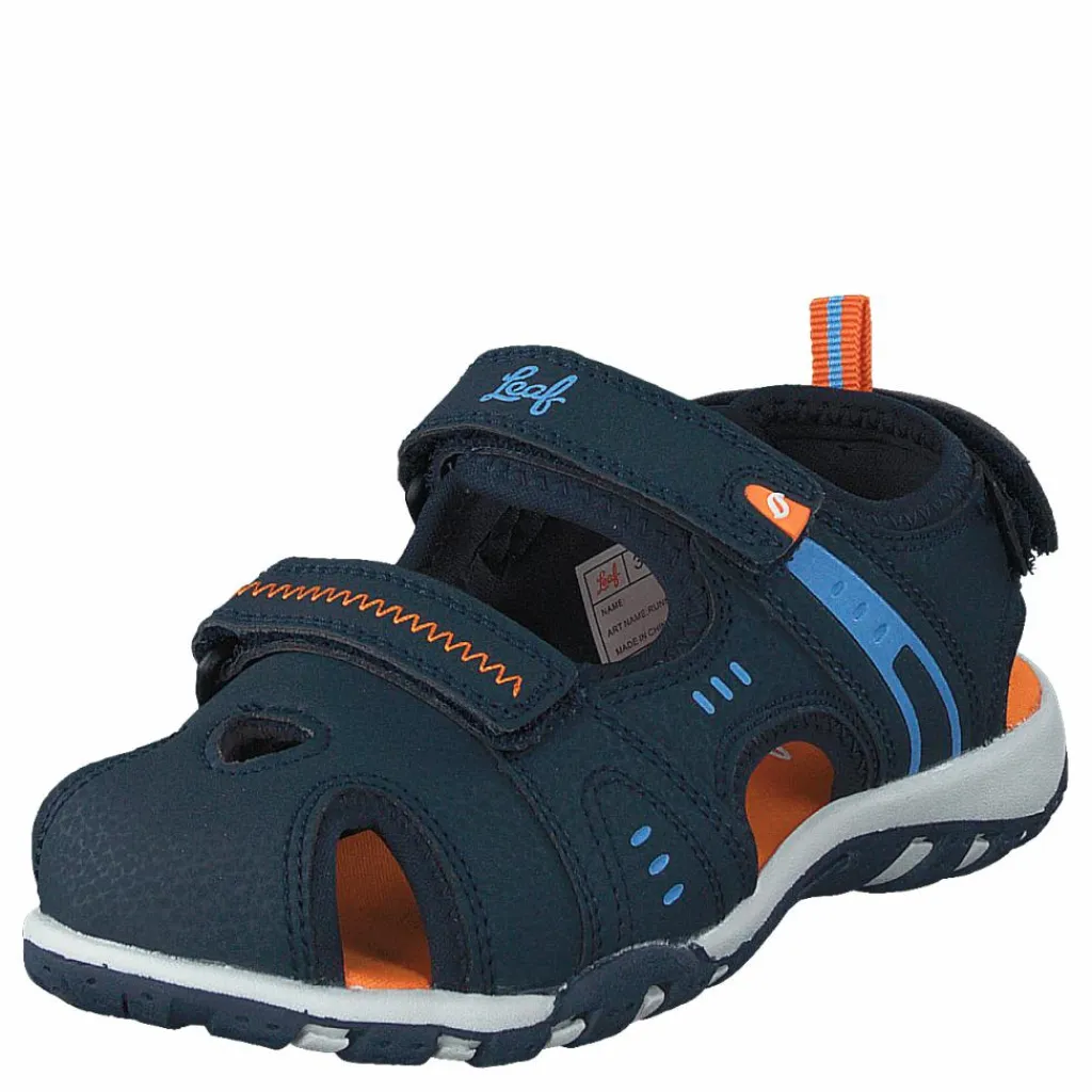 Leaf Runn Navy/orange Blå New
