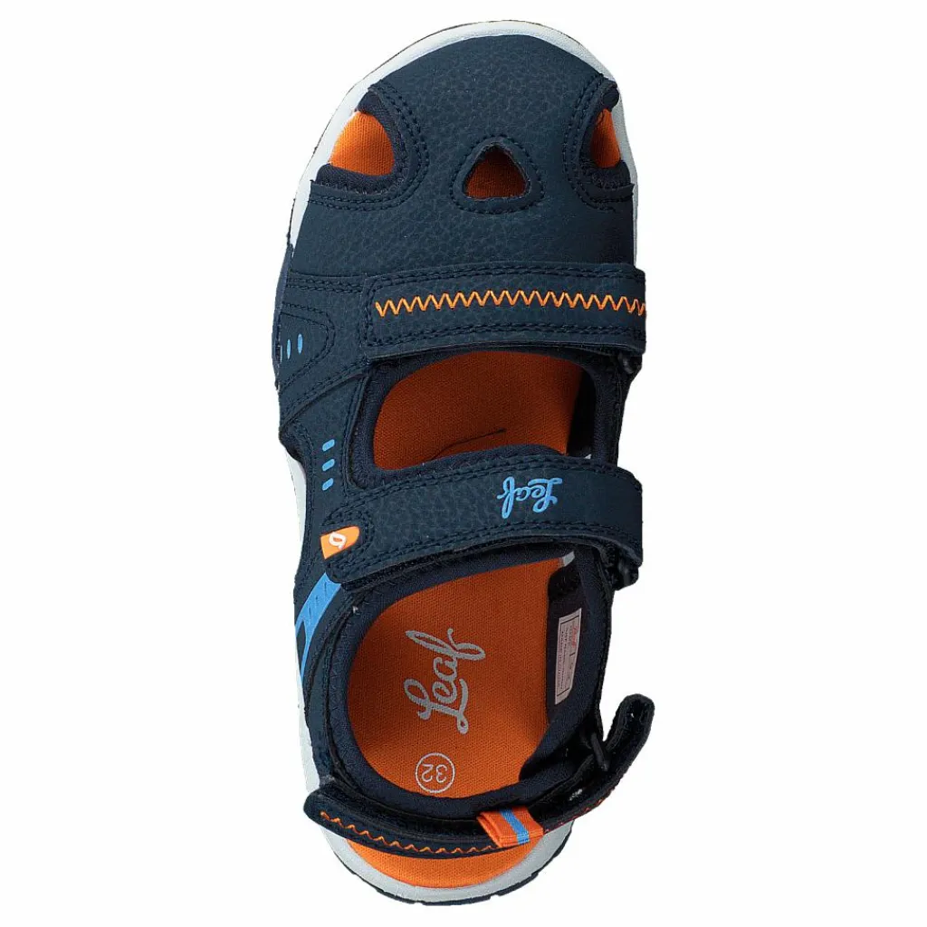 Leaf Runn Navy/orange Blå New