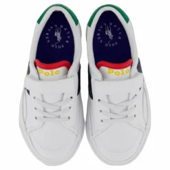 Ralph Lauren Junior Ryley Ps T-white Tumbled/navy/green W/ Vit New